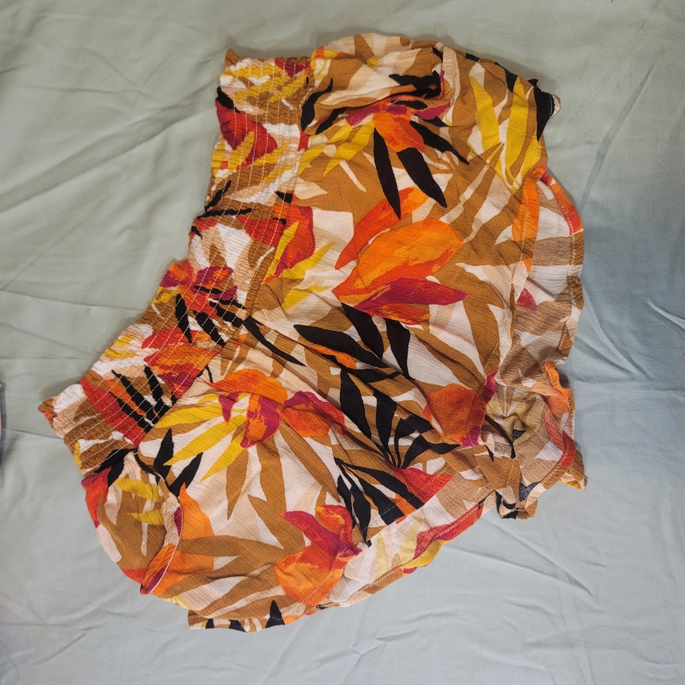 Billabong Colorful Leaf Print Shorts